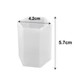 Moule résine cube cuboïde pour bijoux et plateau – Color Gris rosé pâle (F2)