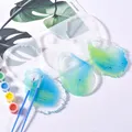 Moule résine époxy vague irrégulière pendentif fait main – 3