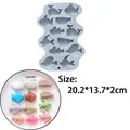 Moule silicone 12 poissons pour chocolats et bougies – Color A gray
