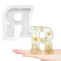 Moule silicone 26 lettres alphabet pour créations artisanales – Couleur Multicolore (R)