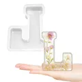 Moule silicone 26 lettres alphabet pour créations artisanales – Couleur Clair (L)