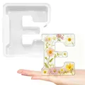 Moule silicone 26 lettres alphabet pour créations artisanales – Couleur GRIS FONCÉ (E)