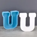 Moule silicone 26 lettres alphabet pour décoration de fête – Couleur BLANC PUR (U)