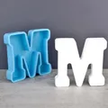 Moule silicone 26 lettres alphabet pour décoration de fête – Couleur Brun (M)