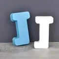 Moule silicone 26 lettres alphabet pour décoration de fête – Couleur Chocolat (J)