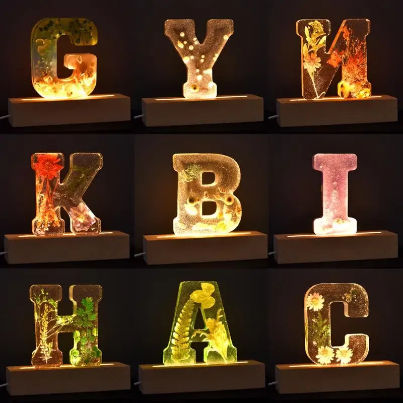 Moule silicone 26 lettres alphabet pour décoration de fête
