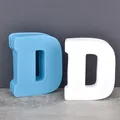 Moule silicone 26 lettres alphabet pour décoration de fête – Couleur kaki foncé (D)