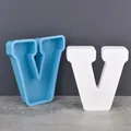 Moule silicone 26 lettres alphabet pour décoration de fête – Couleur Rouge (V)