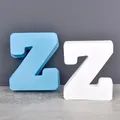 Moule silicone 26 lettres alphabet pour décoration de fête – Couleur vert (Z)