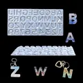 Moule silicone 26 lettres chiffres pour porte-clés bijoux – 1