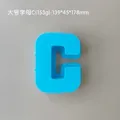 Moule silicone 26 lettres majuscules pour bougie et savon DIY – Couleur C blue