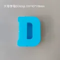 Moule silicone 26 lettres majuscules pour bougie et savon DIY – Couleur D blue