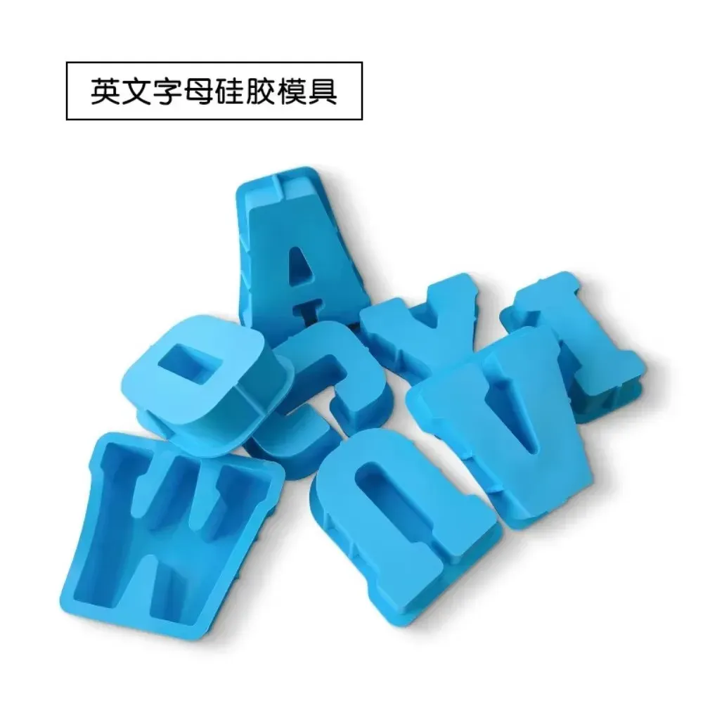 Moule silicone 26 lettres majuscules pour bougie et savon DIY