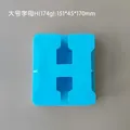 Moule silicone 26 lettres majuscules pour bougie et savon DIY – Couleur H blue