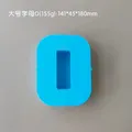 Moule silicone 26 lettres majuscules pour bougie et savon DIY – Couleur O blue