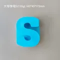 Moule silicone 26 lettres majuscules pour bougie et savon DIY – Couleur S blue
