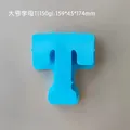 Moule silicone 26 lettres majuscules pour bougie et savon DIY – Couleur T blue
