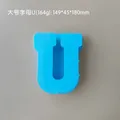 Moule silicone 26 lettres majuscules pour bougie et savon DIY – Couleur U blue