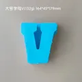 Moule silicone 26 lettres majuscules pour bougie et savon DIY – Couleur V blue