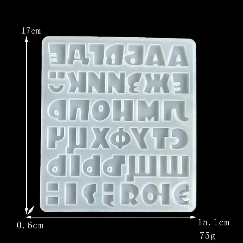 Moule silicone 3D alphabet russe