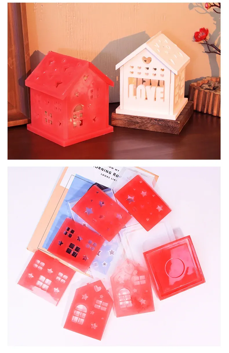 Moule silicone 3D maison pour résine époxy et plâtre