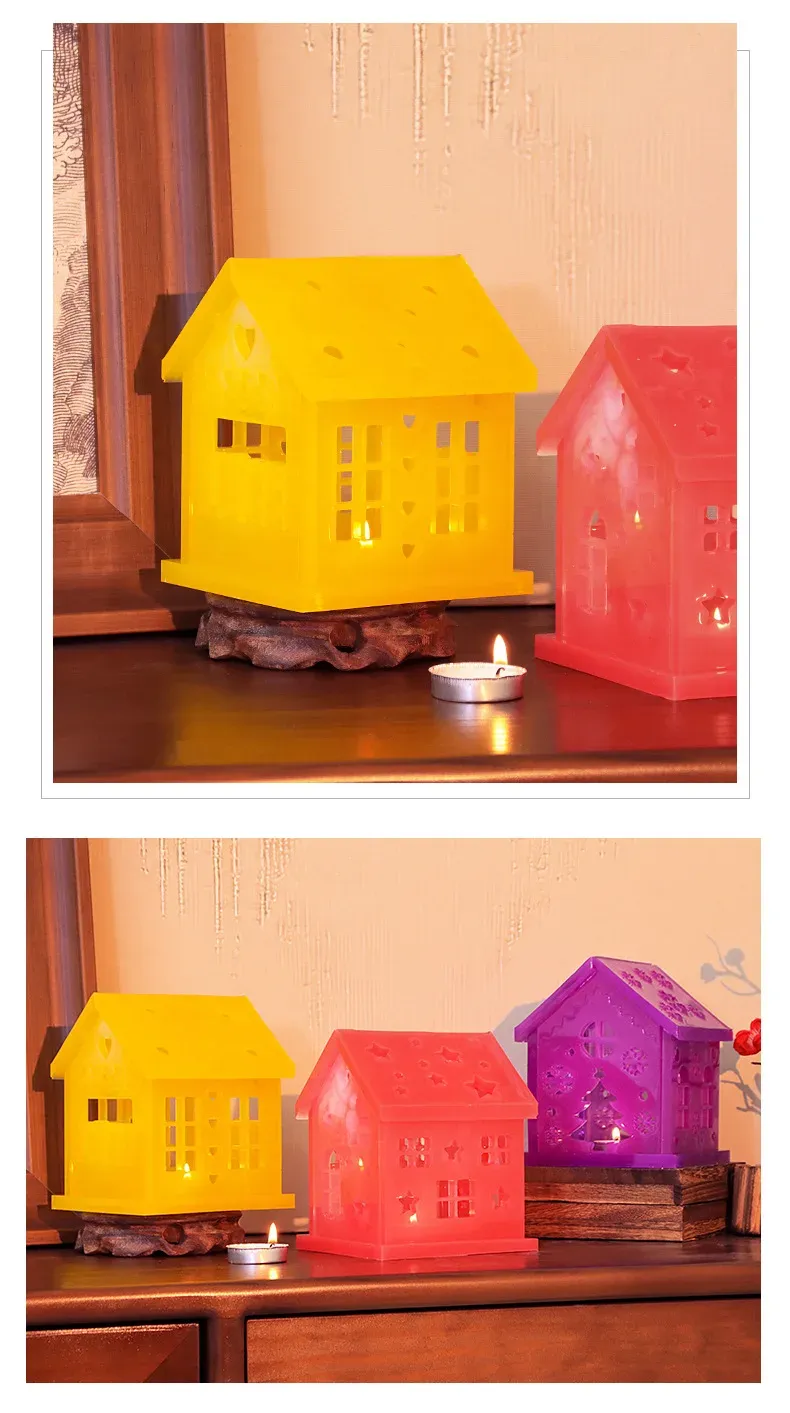 Moule silicone 3D maison pour résine époxy et plâtre
