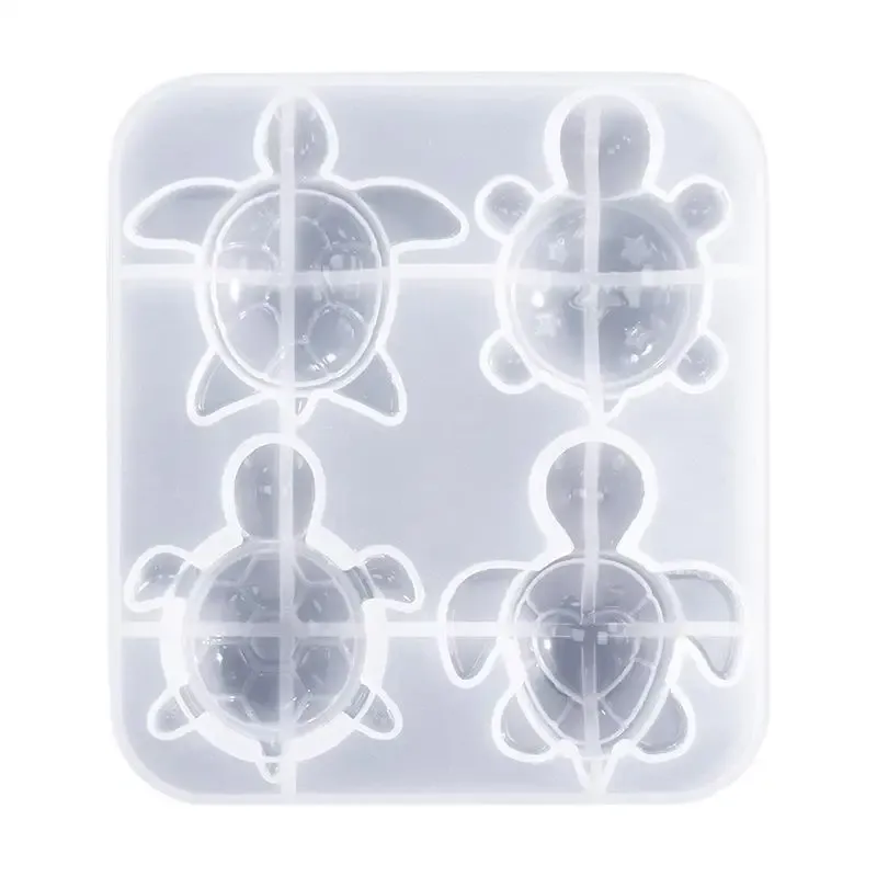 Moule silicone 4 tortues pour résine et bougies