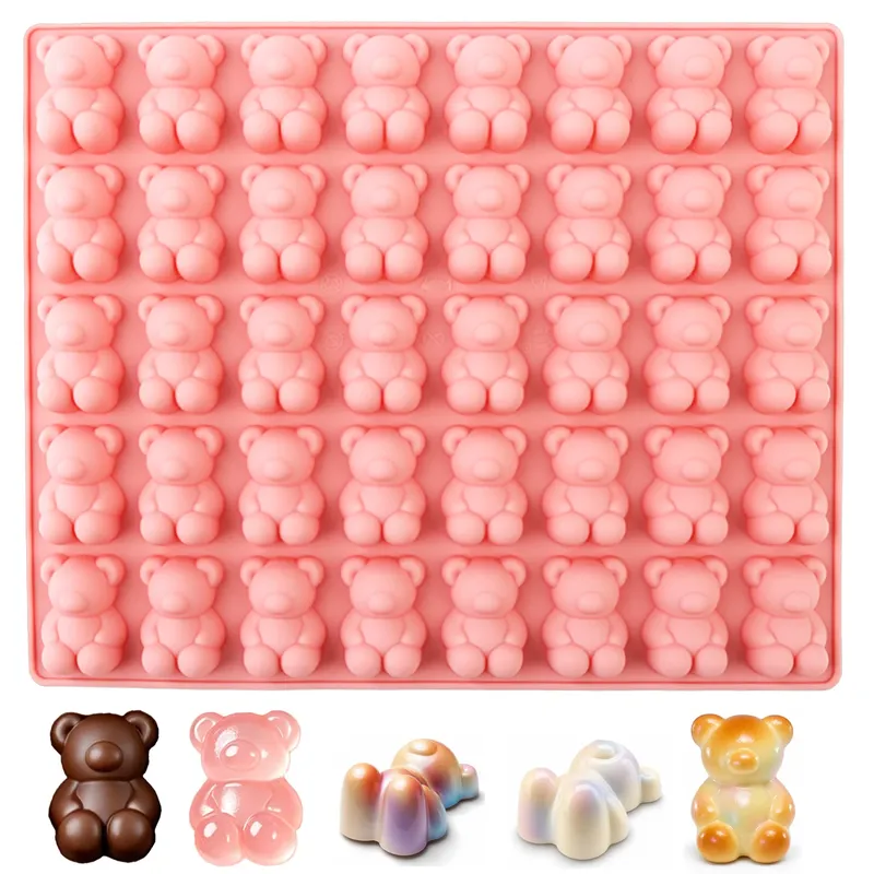Moule silicone 40 ours pour chocolats et bonbons gélifiés