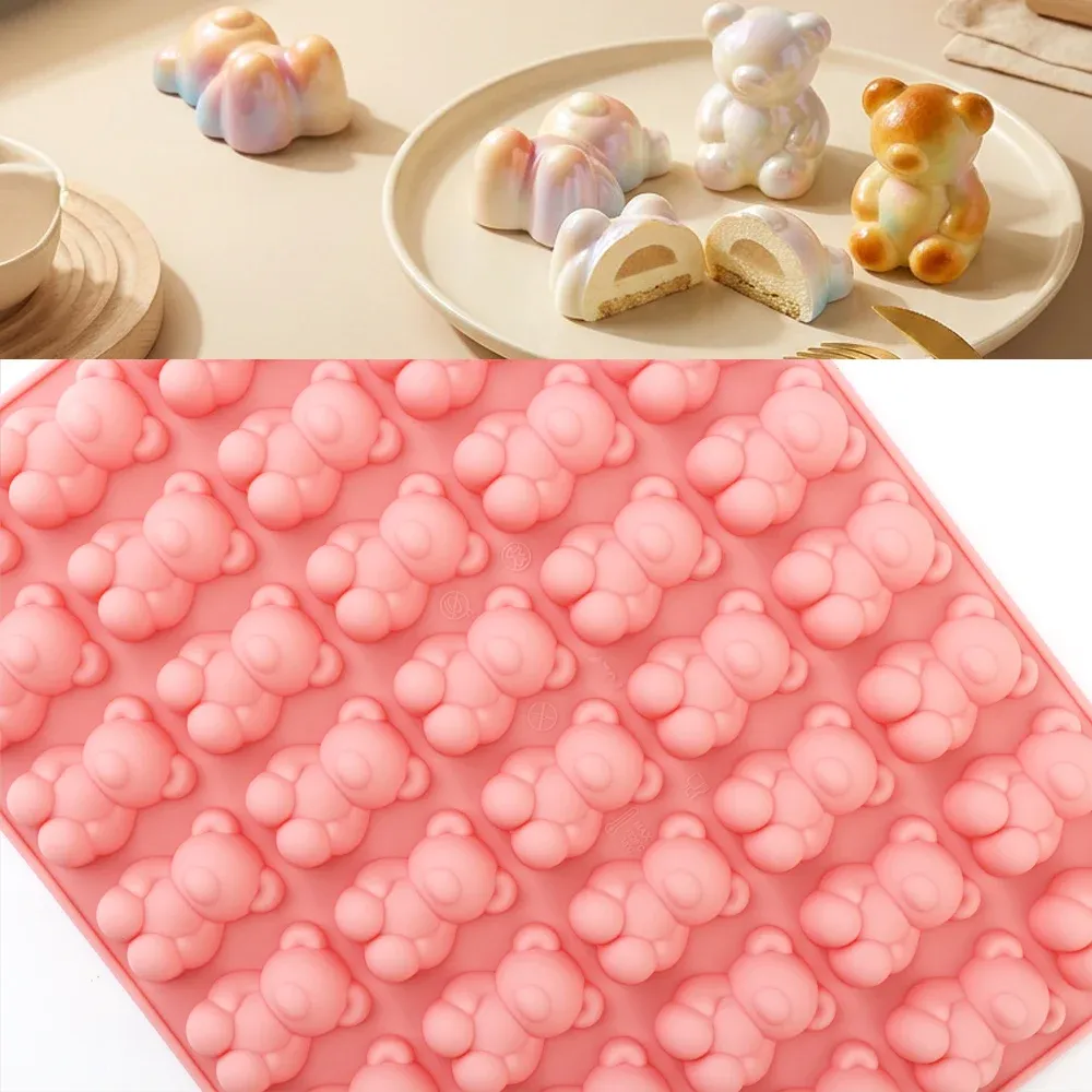 Moule silicone 40 ours pour chocolats et bonbons gélifiés