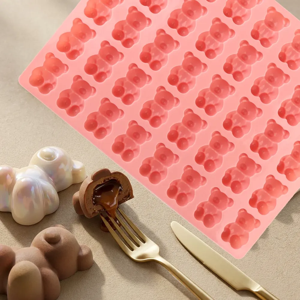 Moule silicone 40 ours pour chocolats et bonbons gélifiés