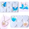 Moule silicone 6 cavités boucles d'oreilles cœur papillon – 6