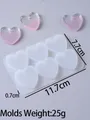 Moule silicone 6 cavités boucles d'oreilles cœur papillon – Couleur Love