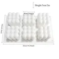 Moule silicone 6 cavités formes géométriques pour résine – Couleur 1PCS 6cavity