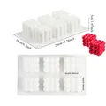 Moule silicone 6 cavités formes géométriques pour résine – Couleur 2Pcs 6cavity