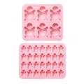 Moule silicone 6 ou 28 tortues pour chocolats et gâteaux – Couleur 2Pcs MIX
