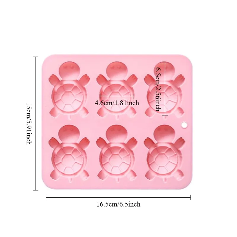 Moule silicone 6 ou 28 tortues pour chocolats et gâteaux