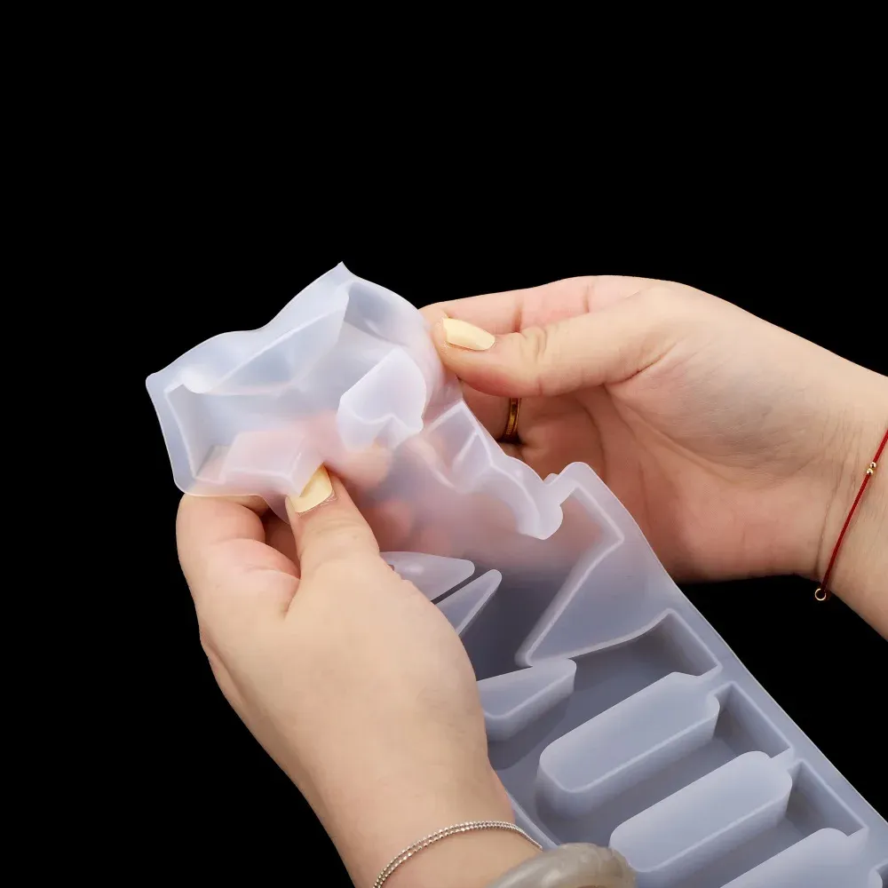 Moule silicone 6 styles lettres pour bijoux et décoration DIY
