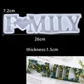 Moule silicone 6 styles lettres pour bijoux et décoration DIY – Couleur Family
