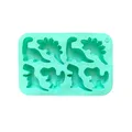 Moule silicone 8 dinosaures pour chocolats et gâteaux – Couleur 013green