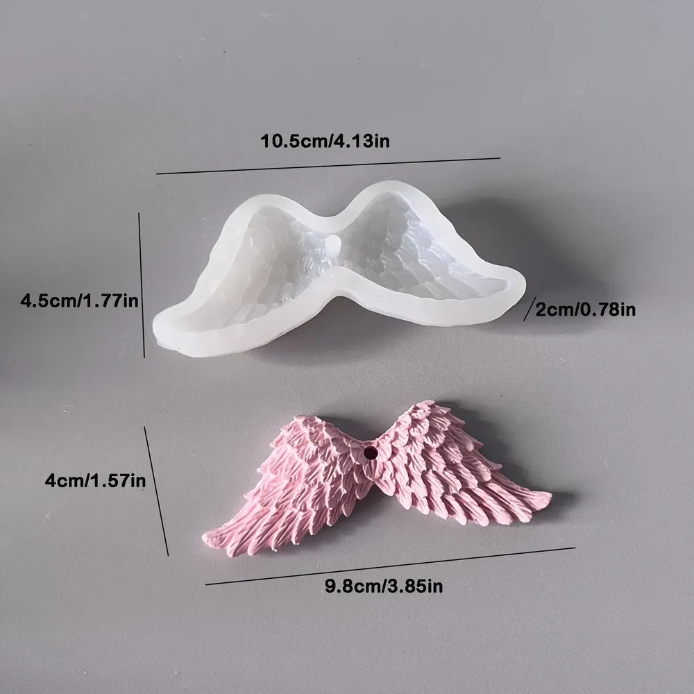 Moule silicone ailes d'ange pour pendentifs
