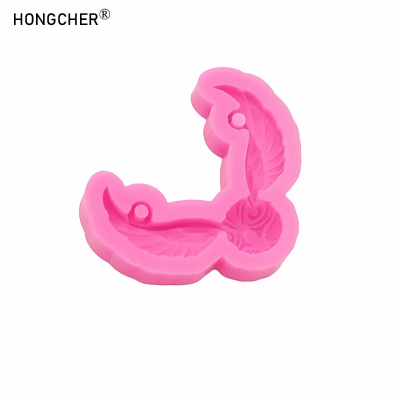 Moule silicone ailes pendentifs colliers accessoires résine