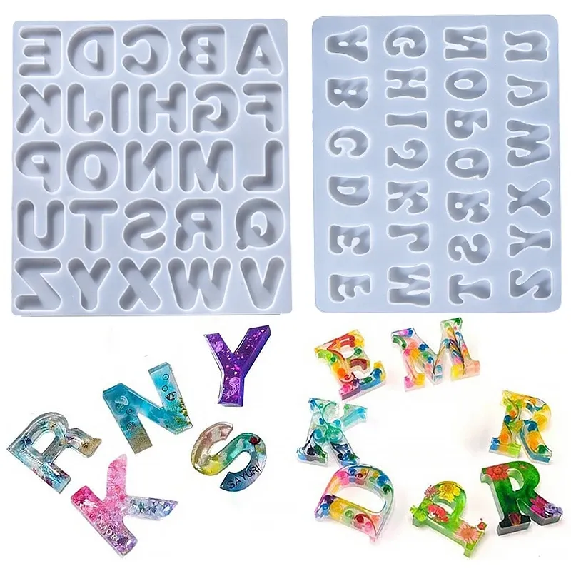 Moule silicone alphabet anglais et numéro