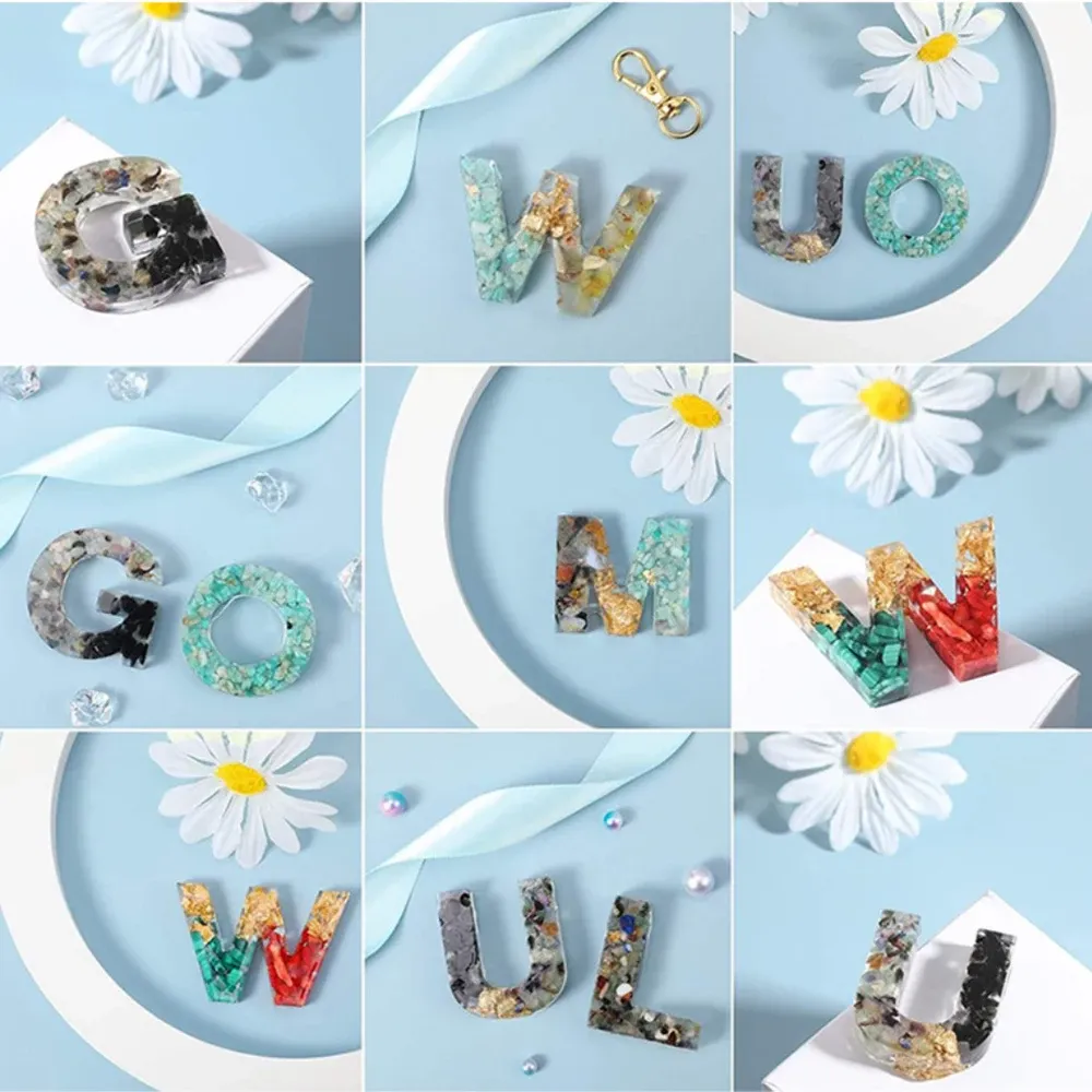 Moule silicone alphabet anglais et numéro