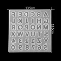 Moule silicone alphabet anglais et numéro – Couleur Style03 without hole