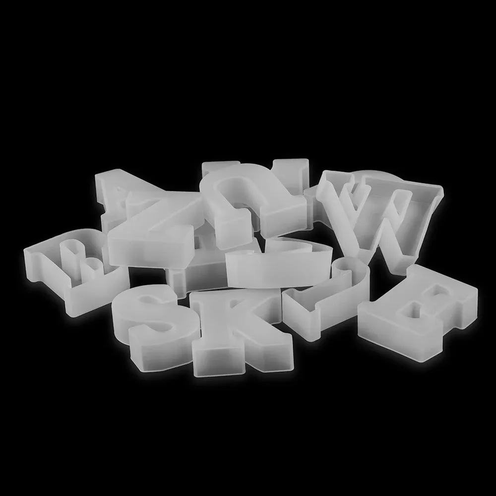 Moule silicone alphabet et chiffres breloques
