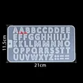Moule silicone alphabet et chiffres cristal – Couleur Clear Letter