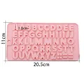 Moule silicone alphabet et chiffres cristal – Couleur Pink Letter