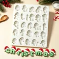 Moule silicone alphabet et chiffres pour décoration de gâteaux – Couleur Chocolat