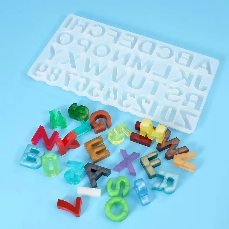 Moule silicone alphabet et numéro