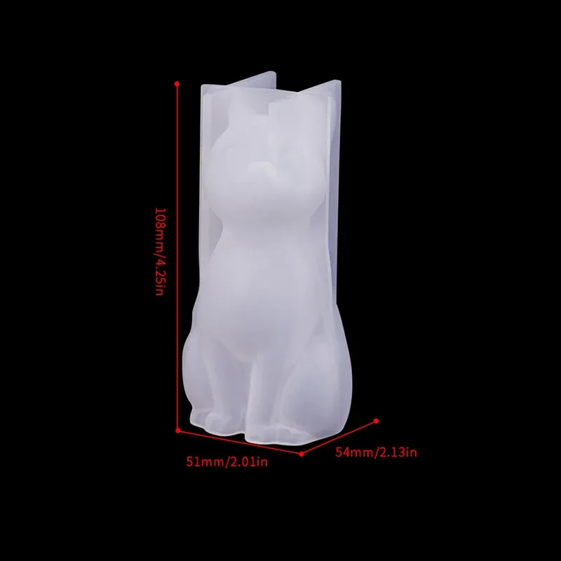 Moule silicone animal 3D pour bougies et décoration